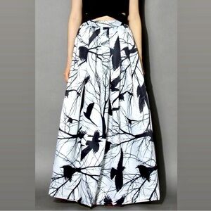 Chicwish Crow Black & White Maxi Skirt